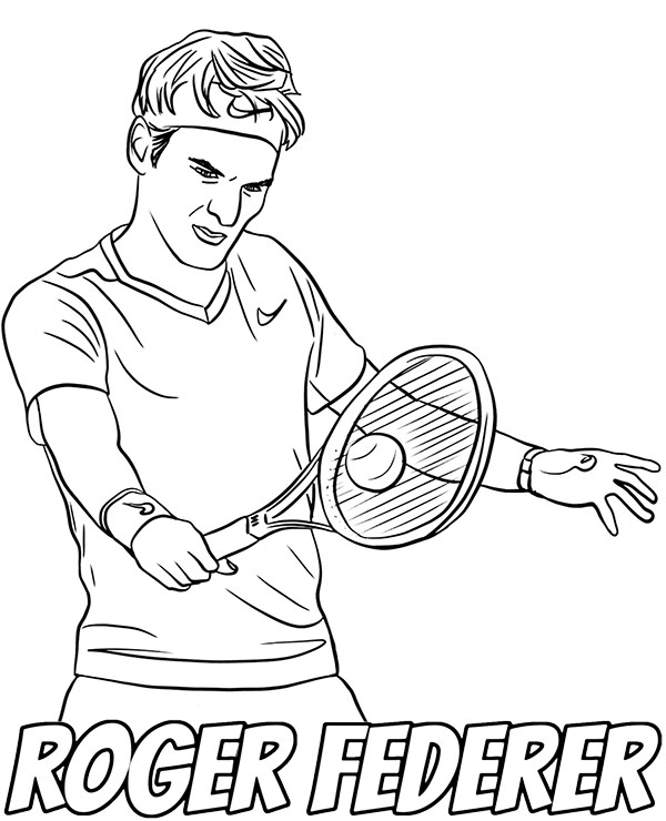 154 Tennis Coloring Pages Printable 111