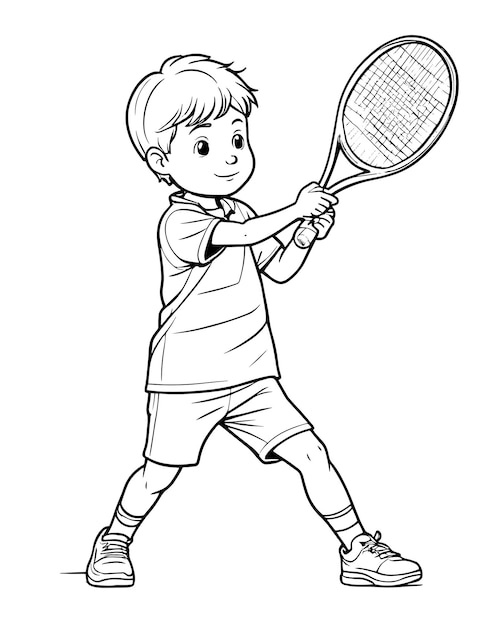 154 Tennis Coloring Pages Printable 125