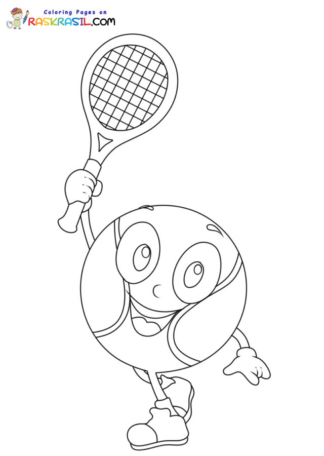 154 Tennis Coloring Pages Printable 128