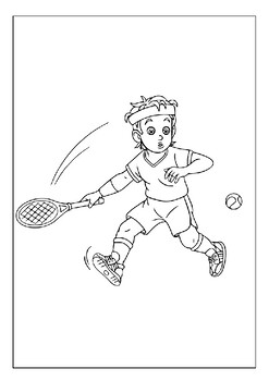 154 Tennis Coloring Pages Printable 13