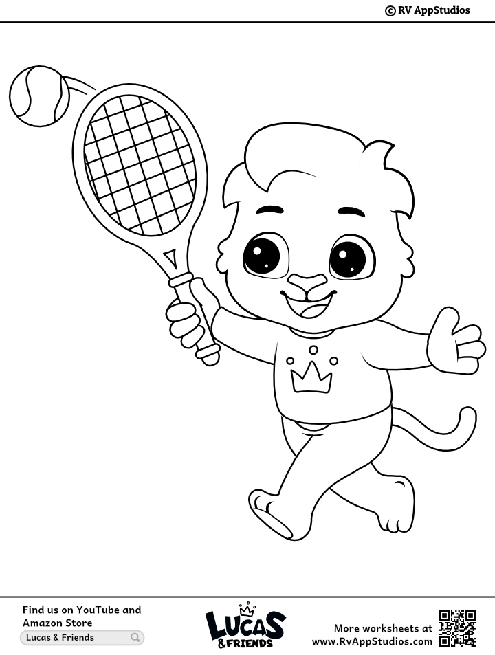 154 Tennis Coloring Pages Printable 131