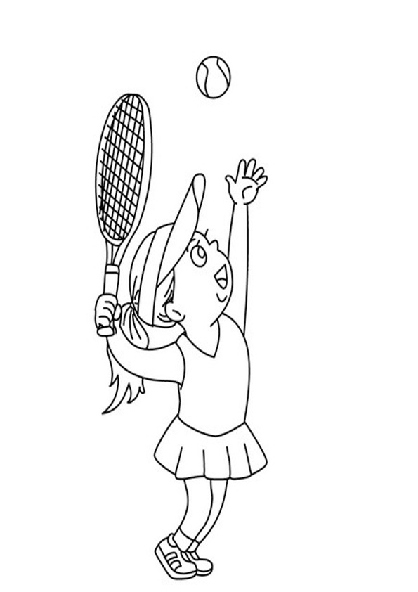 154 Tennis Coloring Pages Printable 133