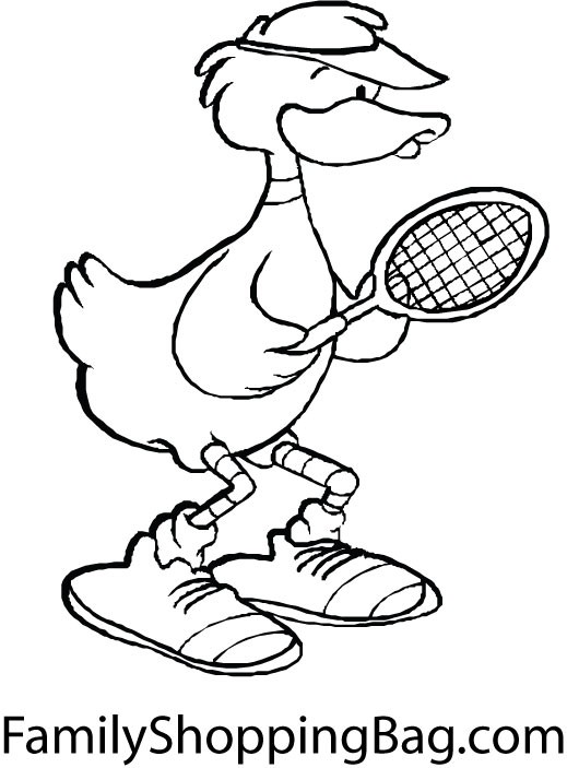 154 Tennis Coloring Pages Printable 136