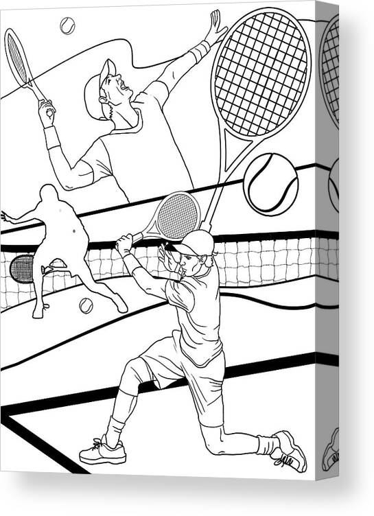 154 Tennis Coloring Pages Printable 140