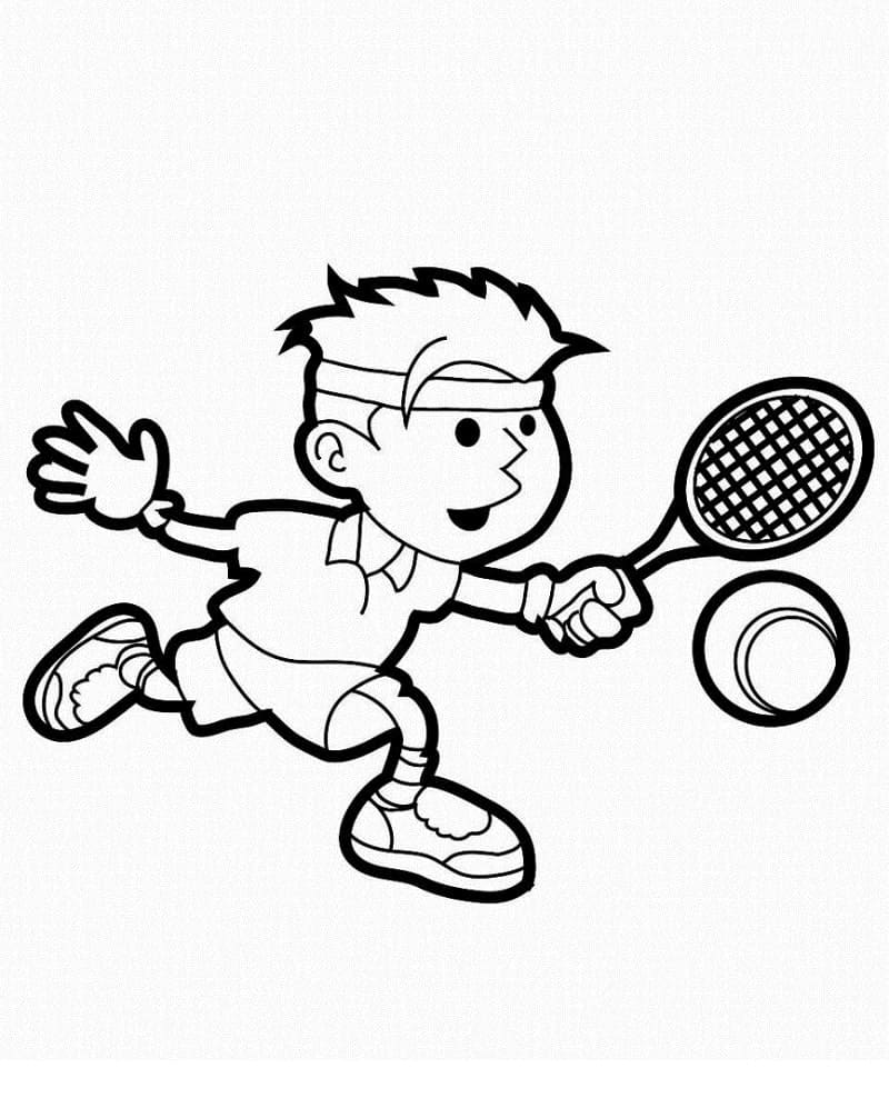 154 Tennis Coloring Pages Printable 144