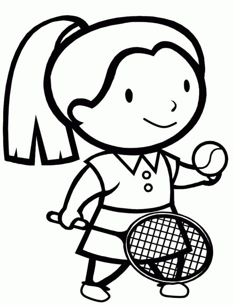 154 Tennis Coloring Pages Printable 145