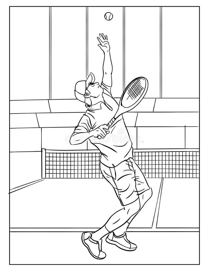 154 Tennis Coloring Pages Printable 147