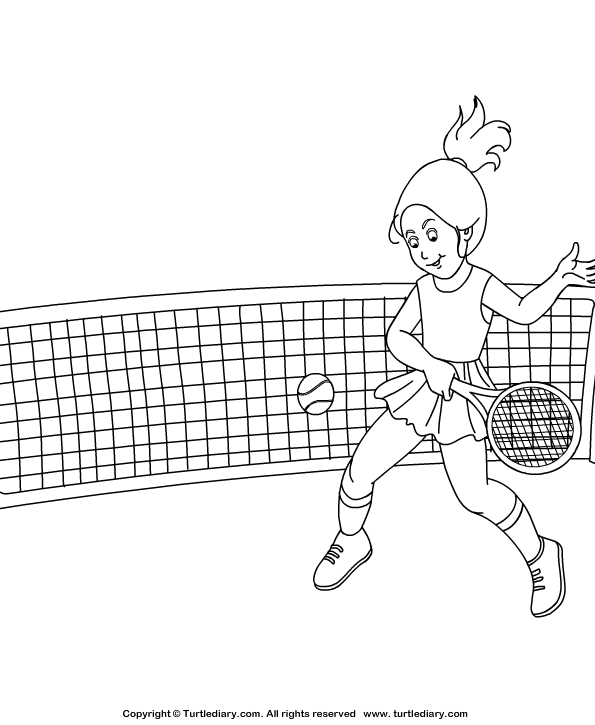 154 Tennis Coloring Pages Printable 3