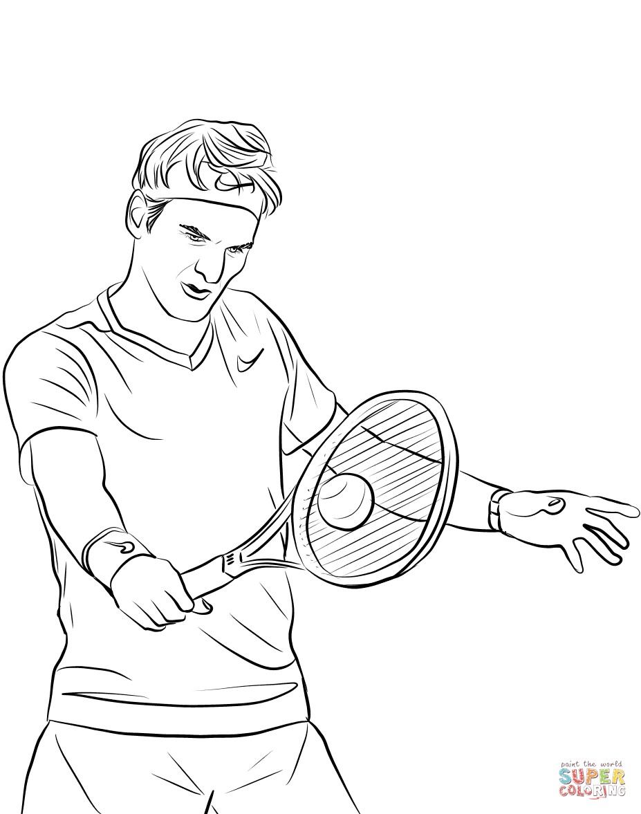 154 Tennis Coloring Pages Printable 33