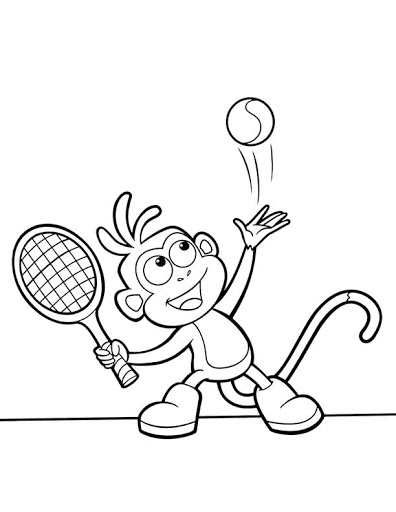 154 Tennis Coloring Pages Printable 36