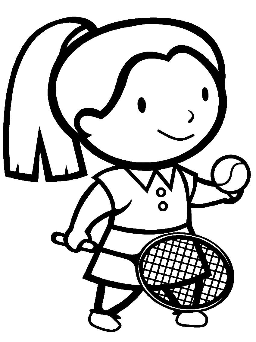 154 Tennis Coloring Pages Printable 40