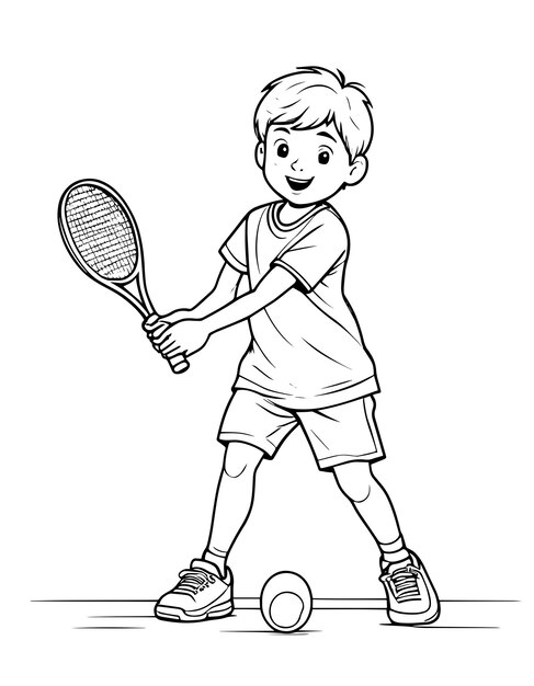 154 Tennis Coloring Pages Printable 41