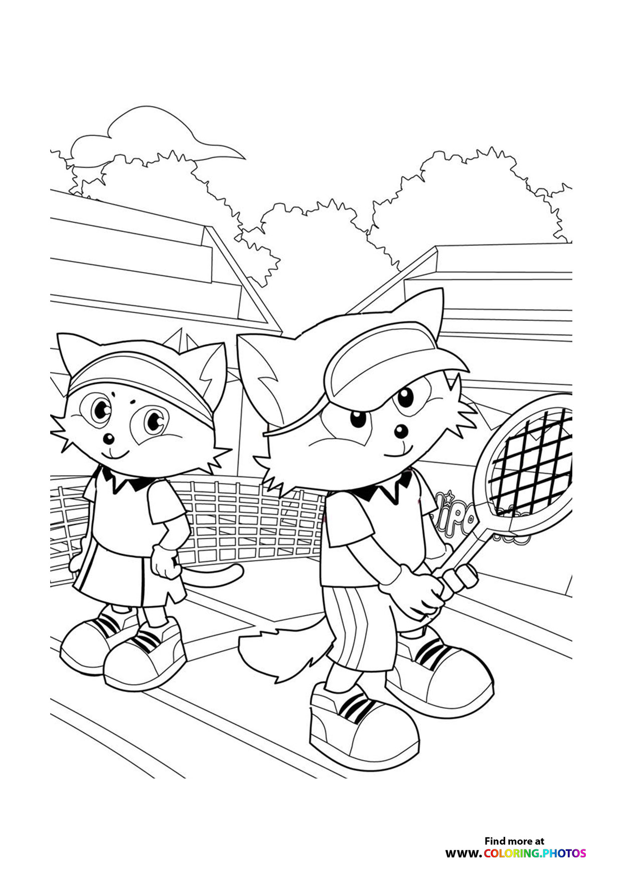 154 Tennis Coloring Pages Printable 47