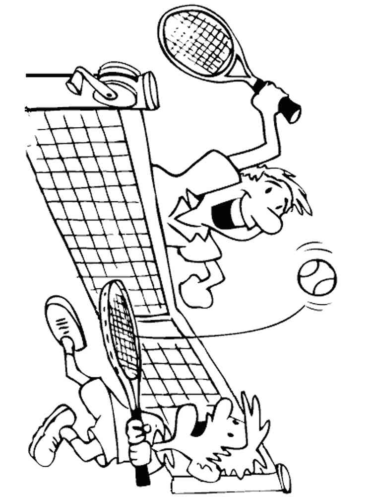 154 Tennis Coloring Pages Printable 49