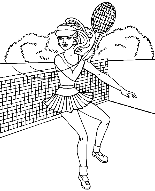 154 Tennis Coloring Pages Printable 5