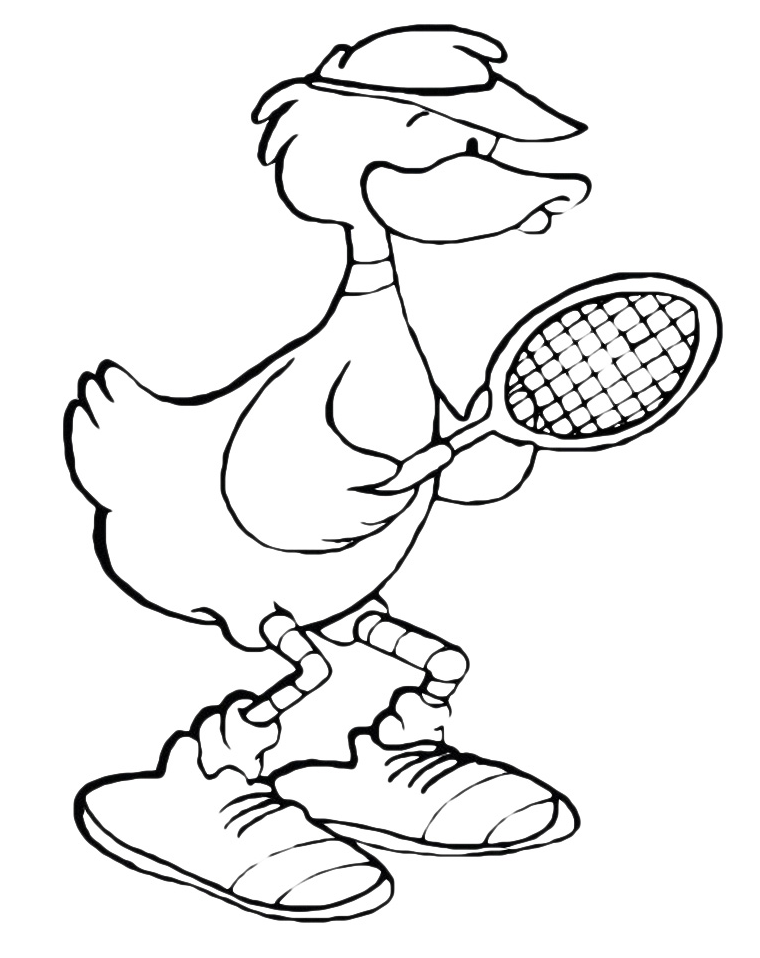 154 Tennis Coloring Pages Printable 50