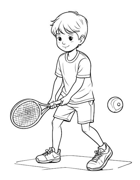 154 Tennis Coloring Pages Printable 54