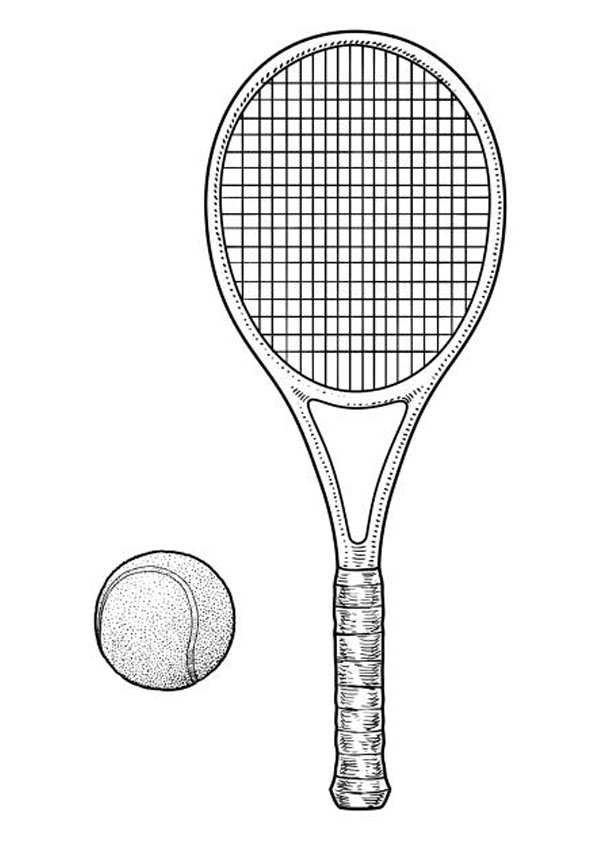 154 Tennis Coloring Pages Printable 6