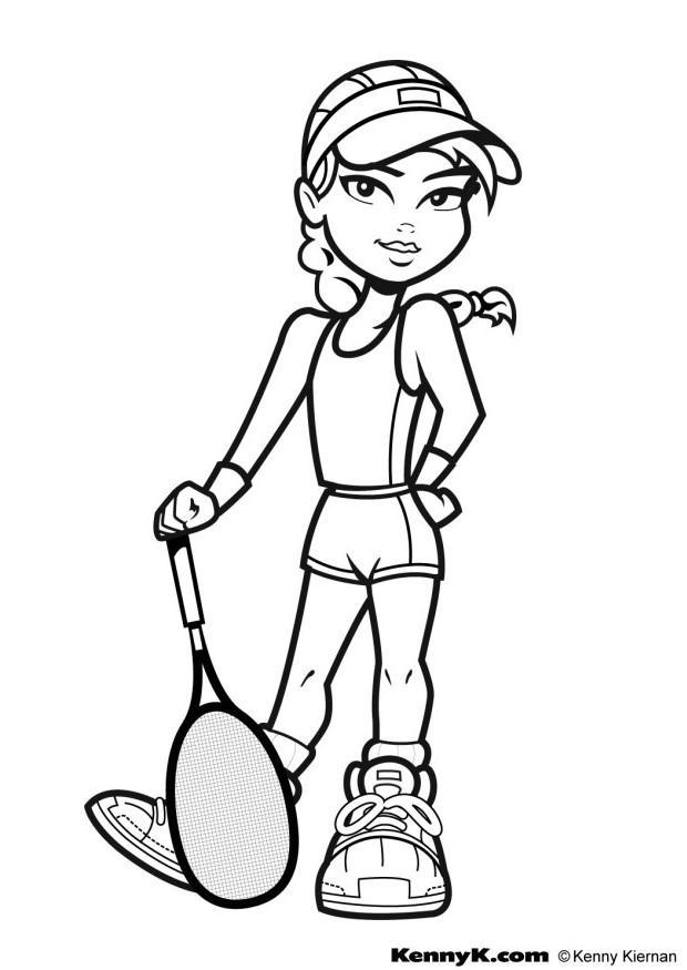 154 Tennis Coloring Pages Printable 62