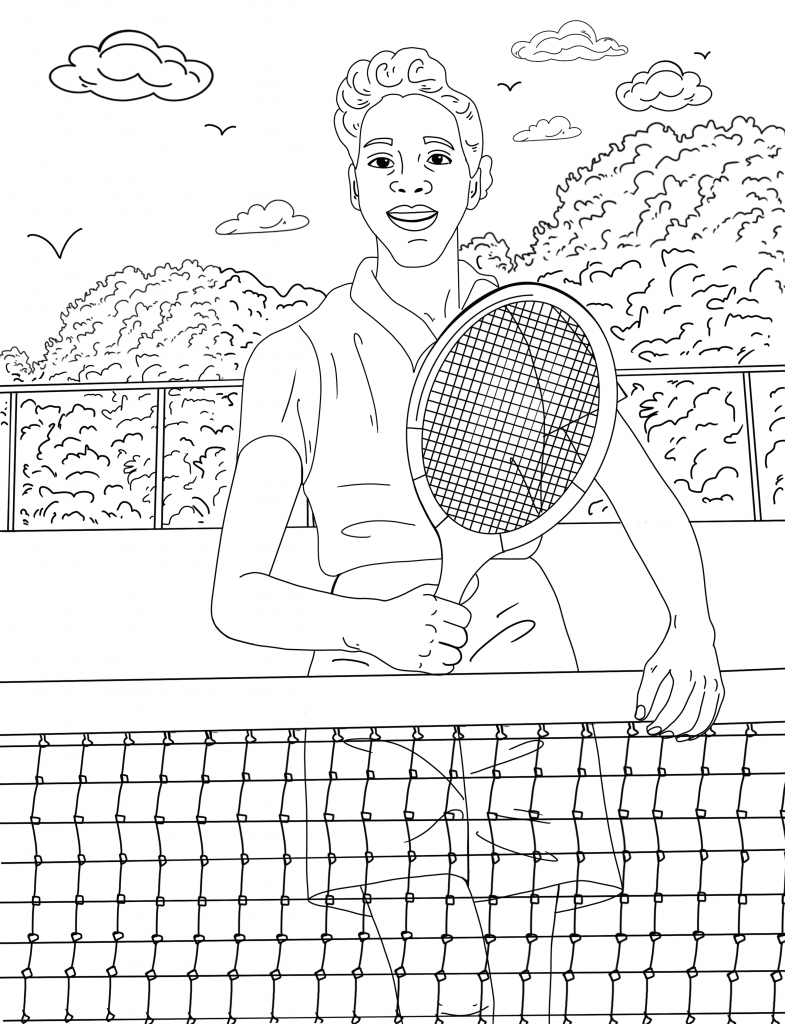 154 Tennis Coloring Pages Printable 63