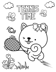 154 Tennis Coloring Pages Printable 67