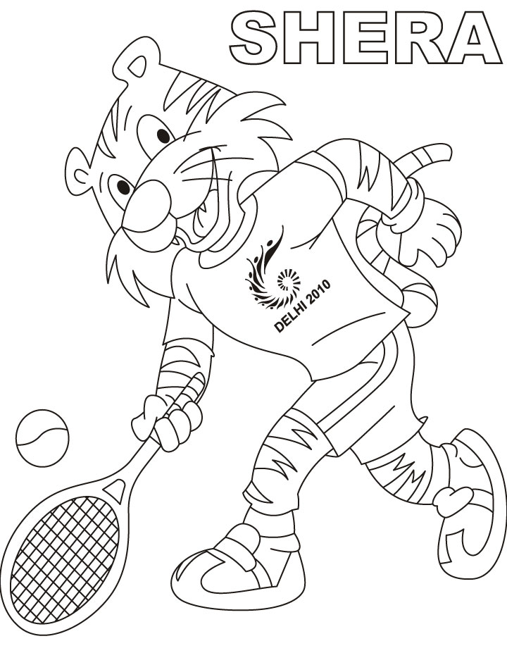 154 Tennis Coloring Pages Printable 69