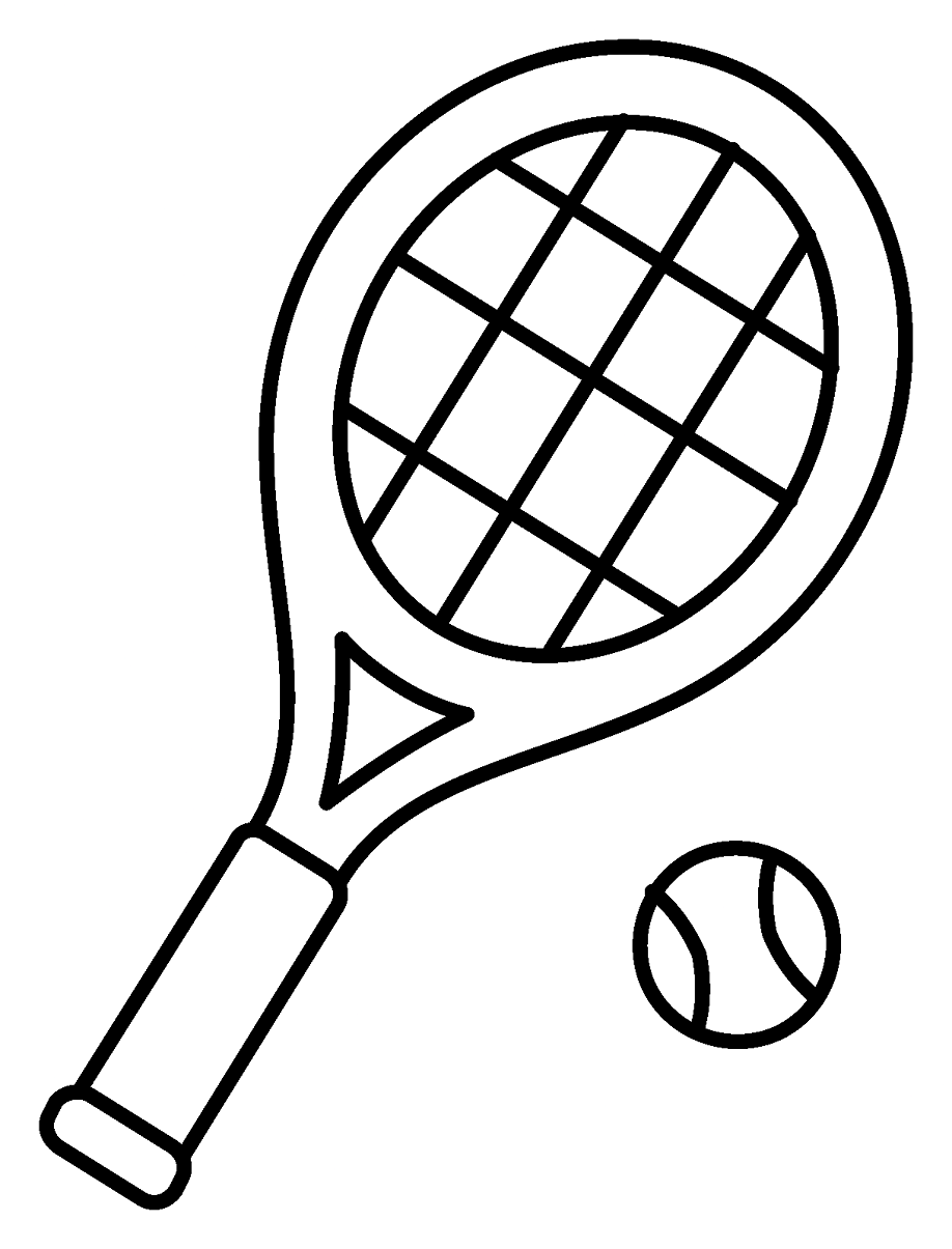 154 Tennis Coloring Pages Printable 7