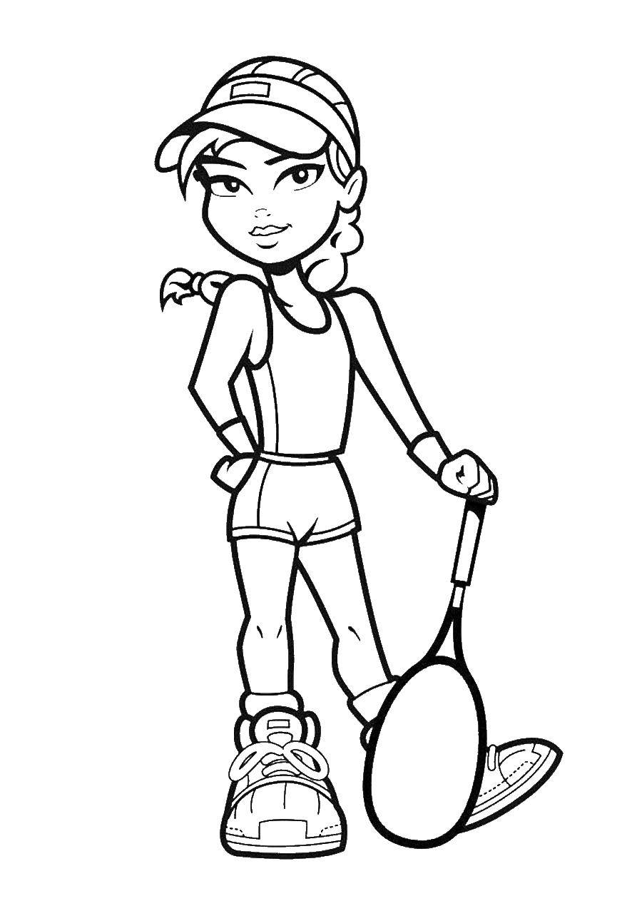 154 Tennis Coloring Pages Printable 74