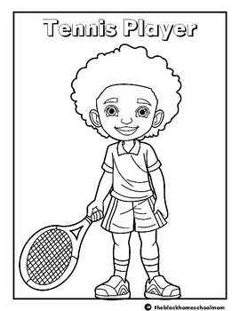 154 Tennis Coloring Pages Printable 79