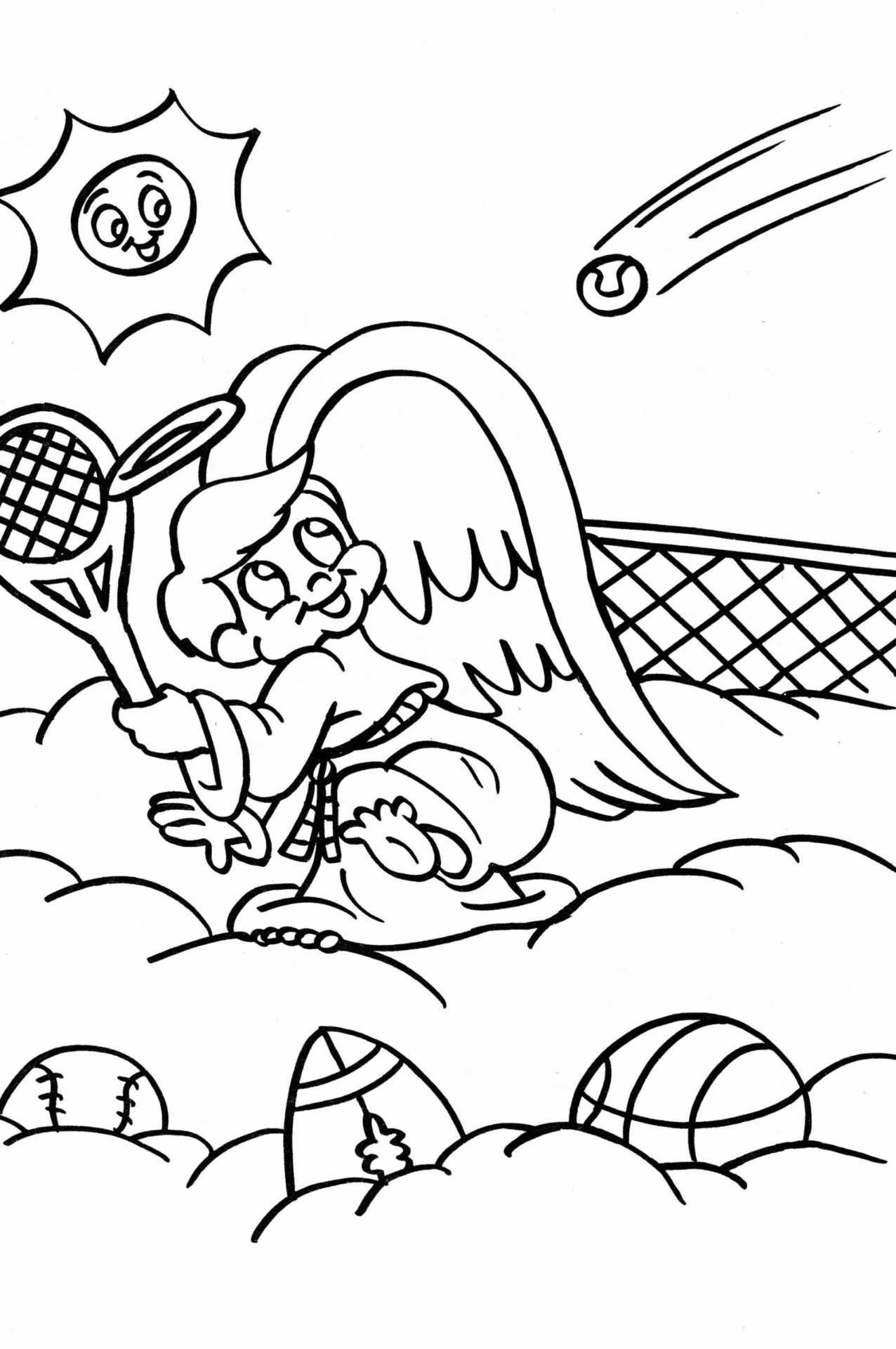 154 Tennis Coloring Pages Printable 82