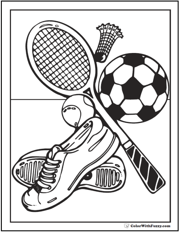 154 Tennis Coloring Pages Printable 84