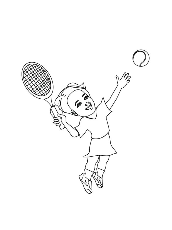 154 Tennis Coloring Pages Printable 85