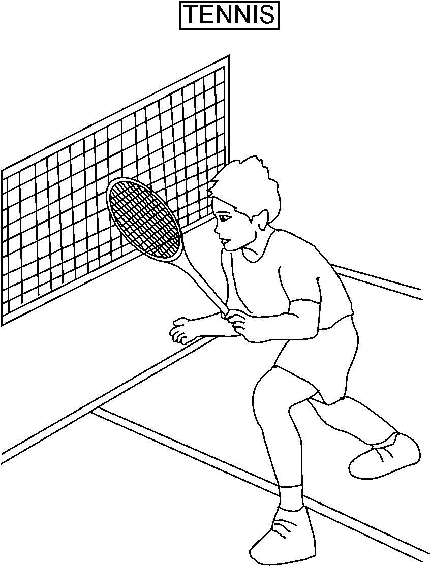 154 Tennis Coloring Pages Printable 86