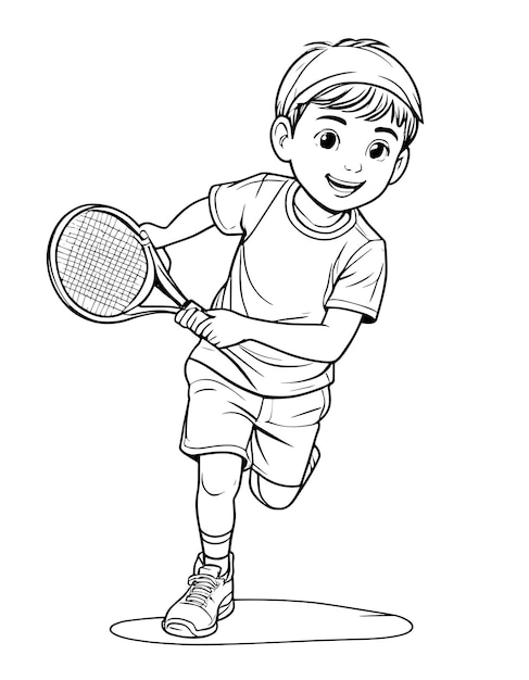 154 Tennis Coloring Pages Printable 93