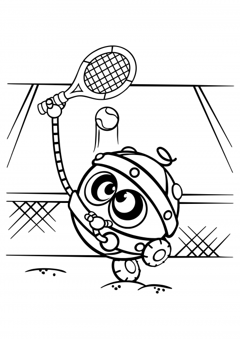 154 Tennis Coloring Pages Printable 95