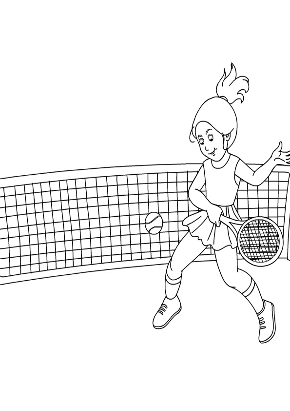 154 Tennis Coloring Pages Printable 99