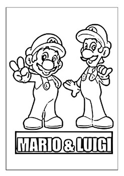 160+ Coloring Pages Mario and Luigi Printable 10