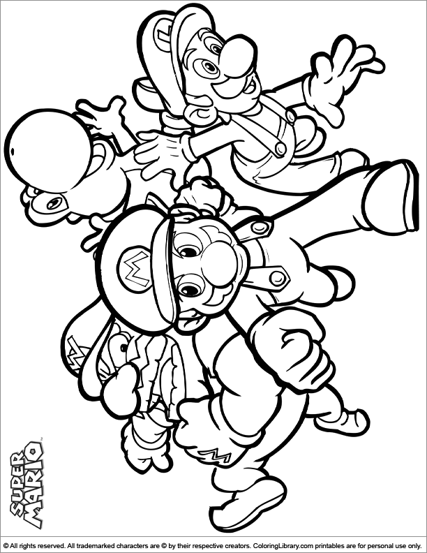 160+ Coloring Pages Mario and Luigi Printable 101