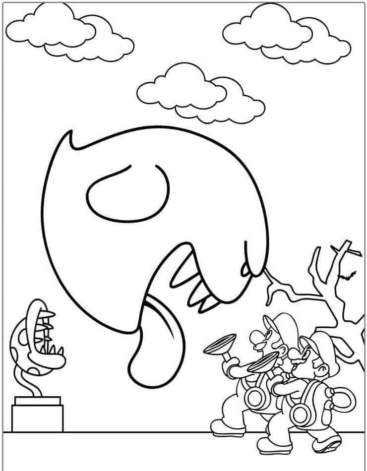 160+ Coloring Pages Mario and Luigi Printable 112