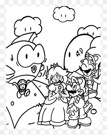 160+ Coloring Pages Mario and Luigi Printable 115