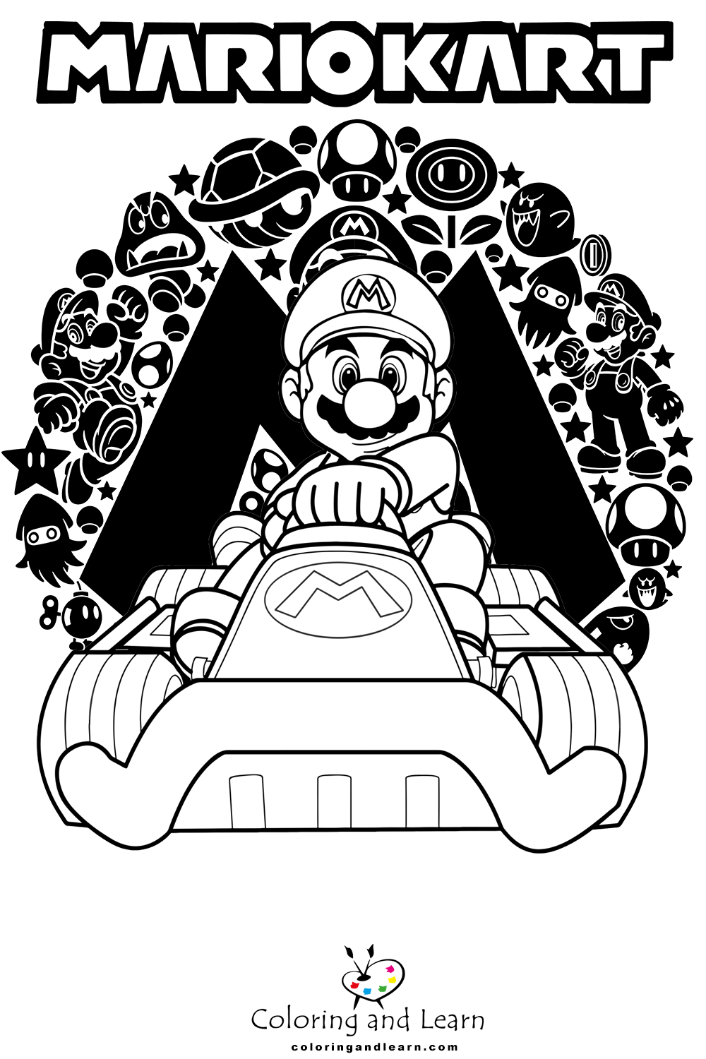 160+ Coloring Pages Mario and Luigi Printable 123