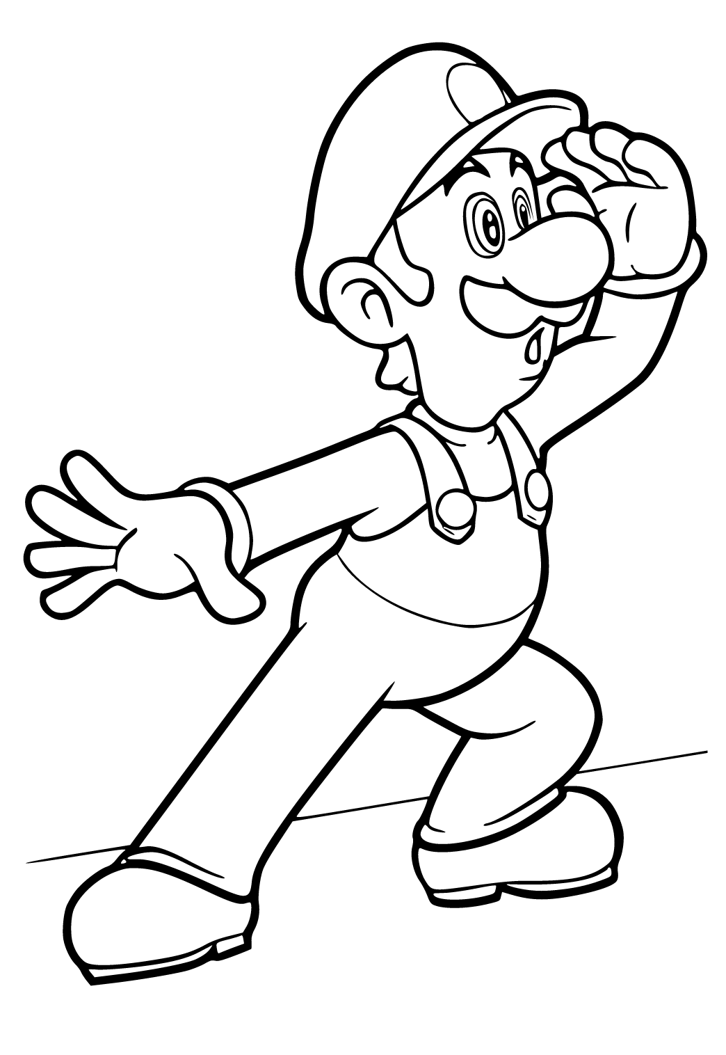 160+ Coloring Pages Mario and Luigi Printable 125