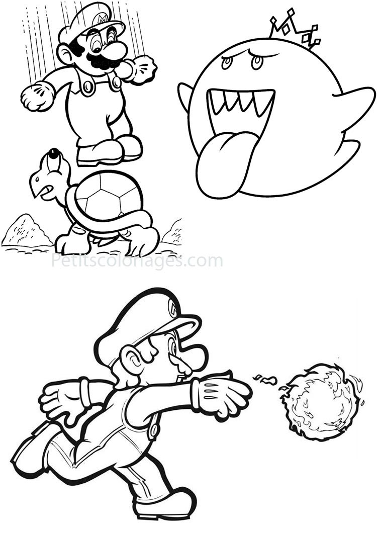 160+ Coloring Pages Mario and Luigi Printable 134