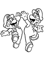 160+ Coloring Pages Mario and Luigi Printable 135