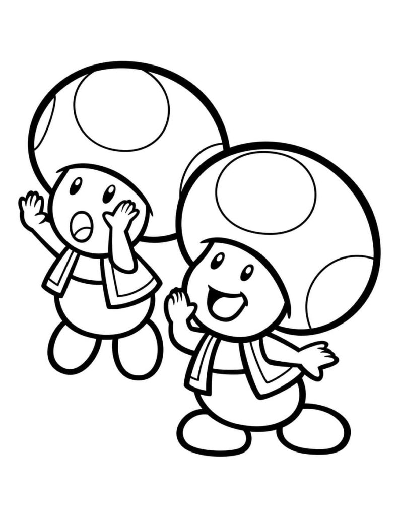 160+ Coloring Pages Mario and Luigi Printable 136