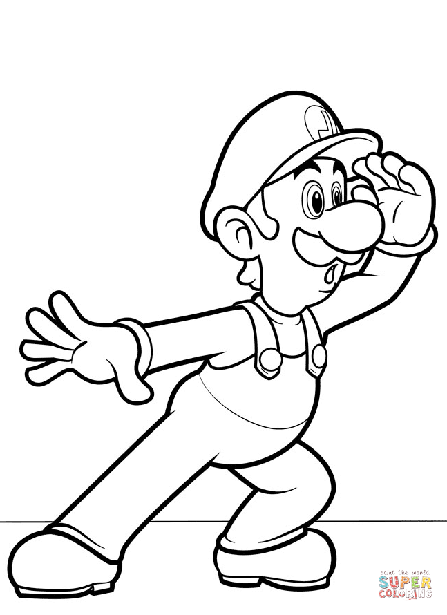 160+ Coloring Pages Mario and Luigi Printable 137