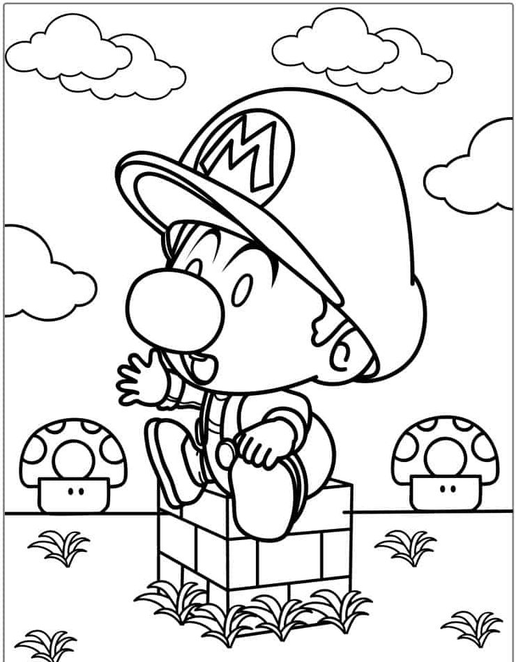 160+ Coloring Pages Mario and Luigi Printable 140