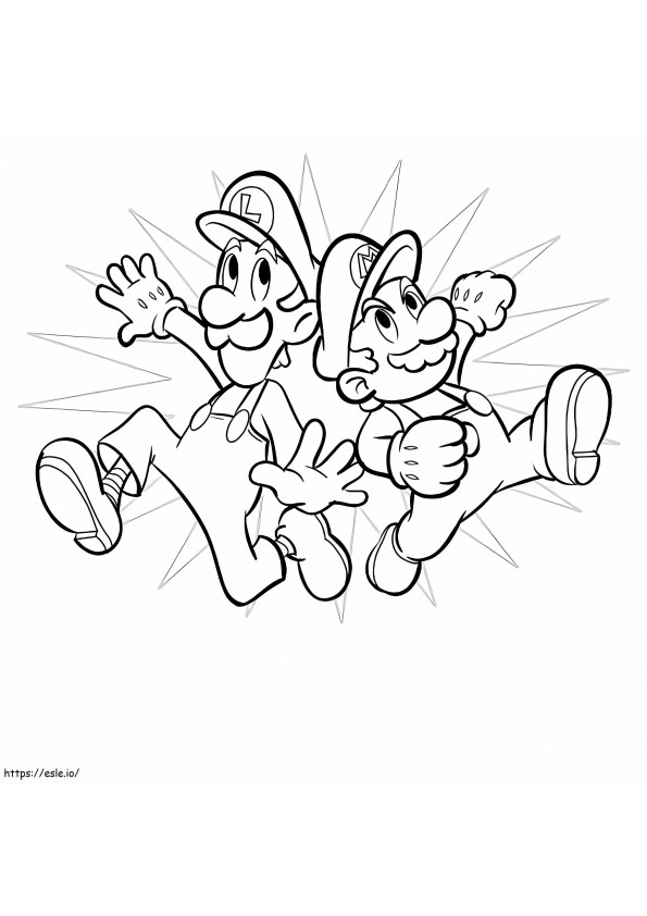 160+ Coloring Pages Mario and Luigi Printable 150