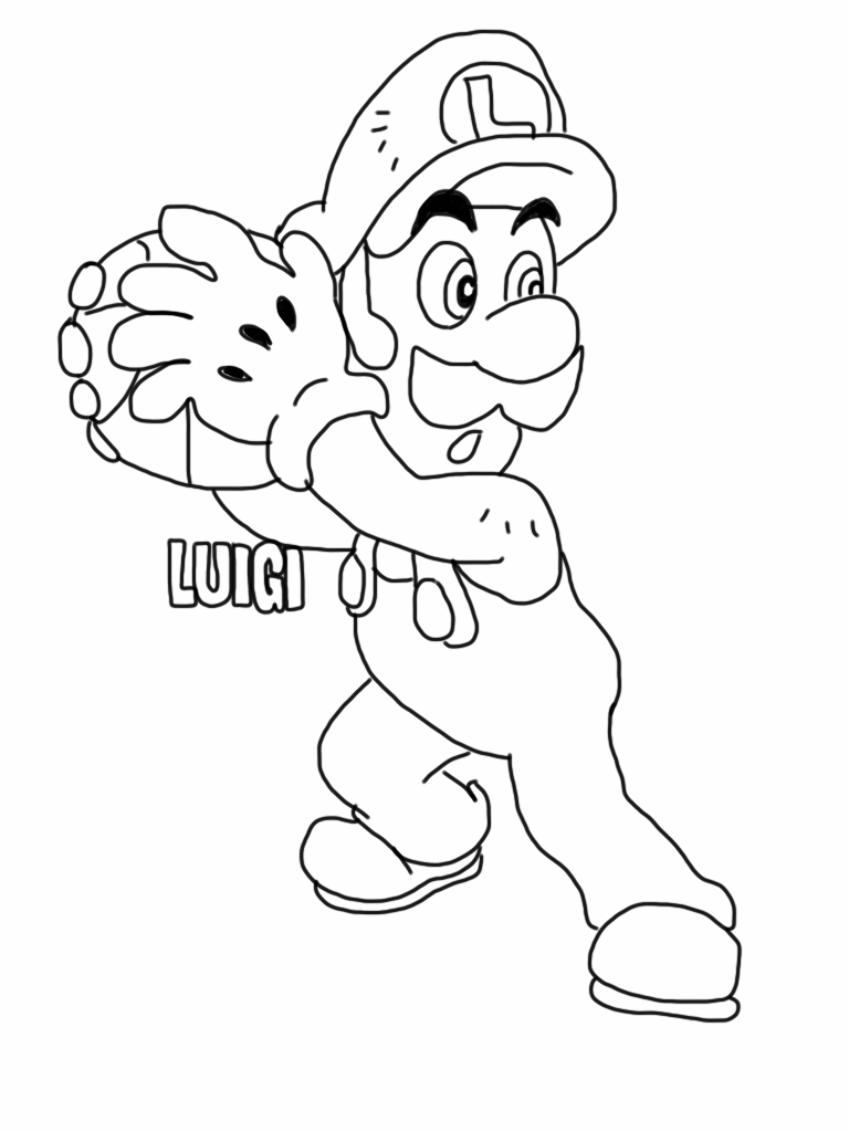 160+ Coloring Pages Mario and Luigi Printable 19