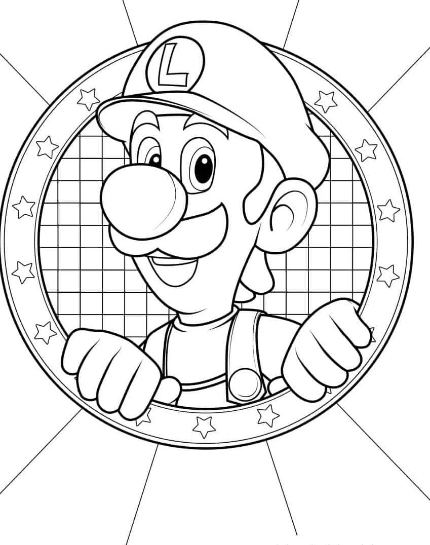 160+ Coloring Pages Mario and Luigi Printable 21